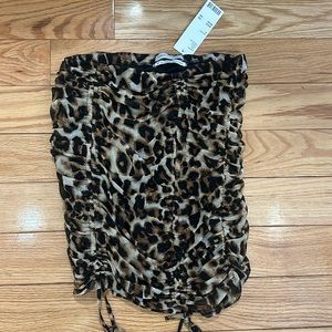 Urban Outfitters Leopard Mini Skirt